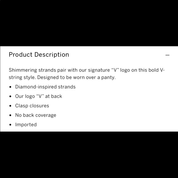 Last one🚨Victoria Secret Rhinestone thong panty - Picture 4 of 7